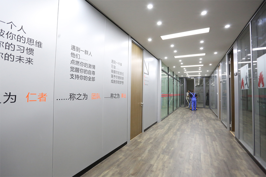 wangzhan mingcheng-PDA glass partition factory exhibition hall